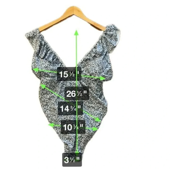 Pink Blush Ruffle Bathing Suit Size Extra Large - Picture 3 of 4